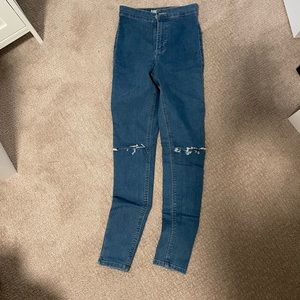 Topshop Joni Ripped Jeans